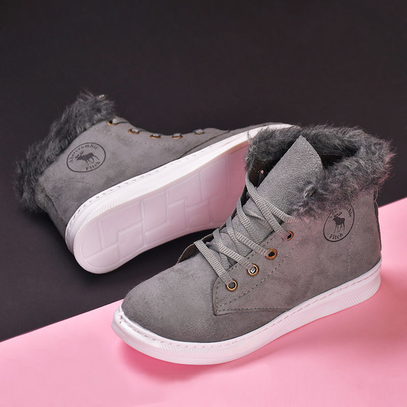 نیم بوت دخترانه طوسی مدل Kety