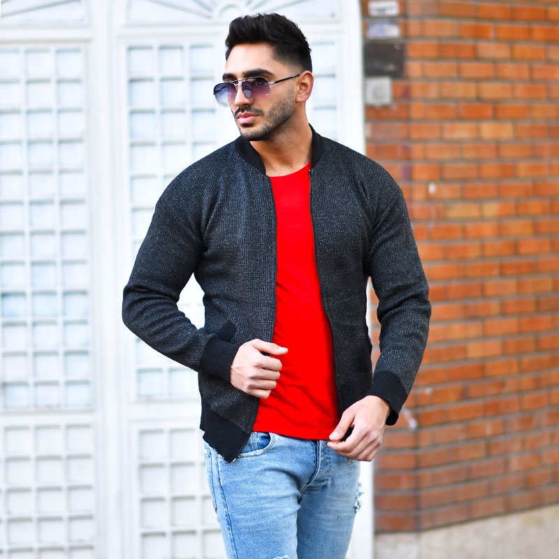 سوئیشرت بافت مردانه مدل Carlo