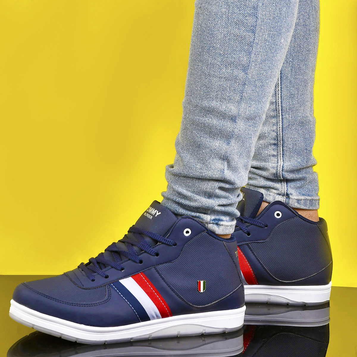 كفش ساقدار مردانه tommy سرمه اي مدل nersi