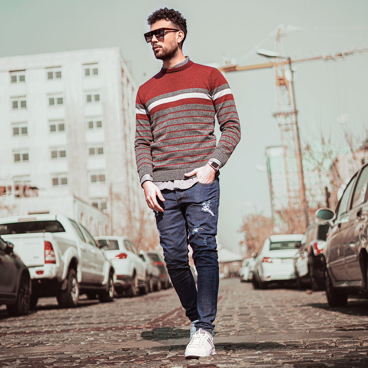 پلیور بافت مردانه مدل azhan