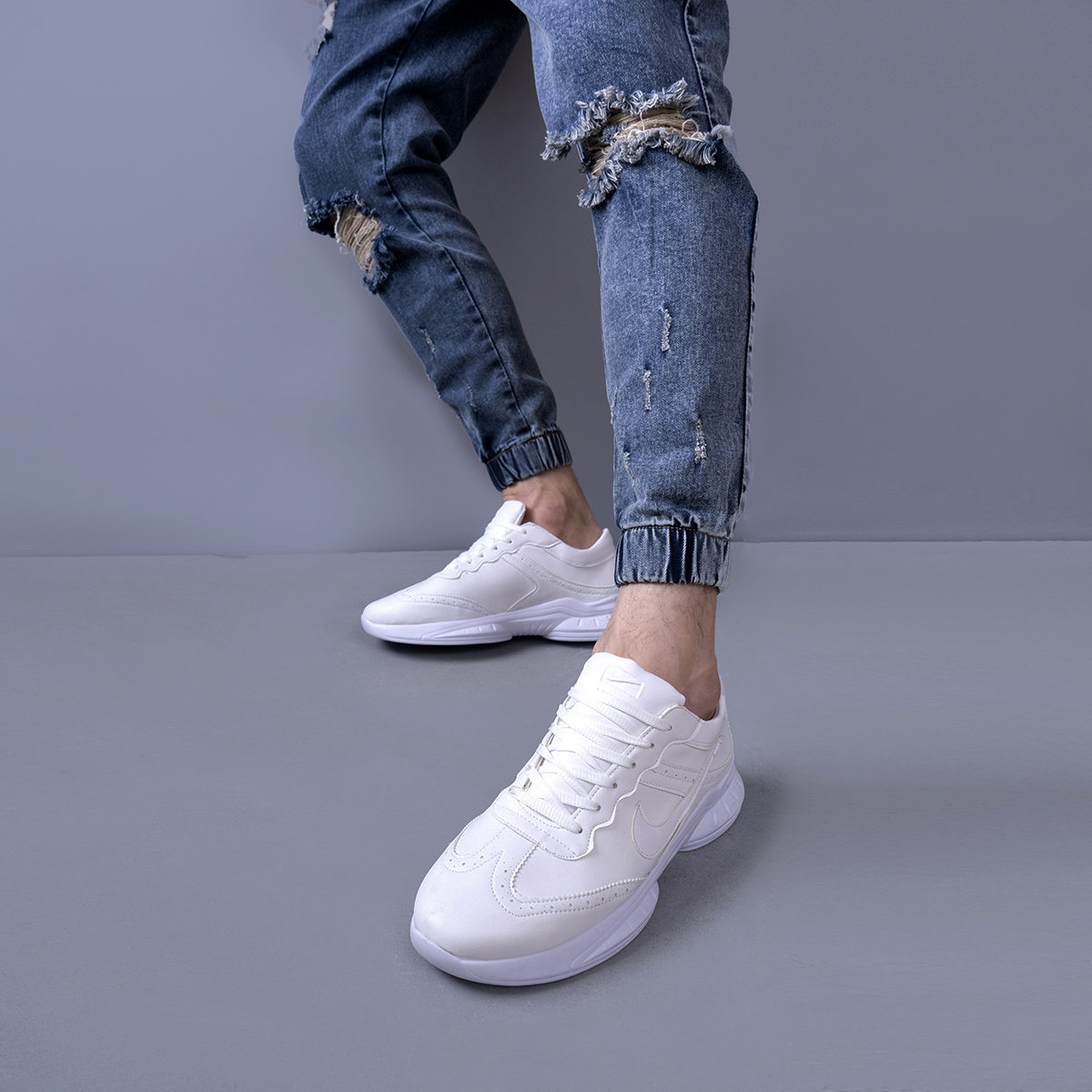 کفش ورزشی مردانه سفید مدل Almond