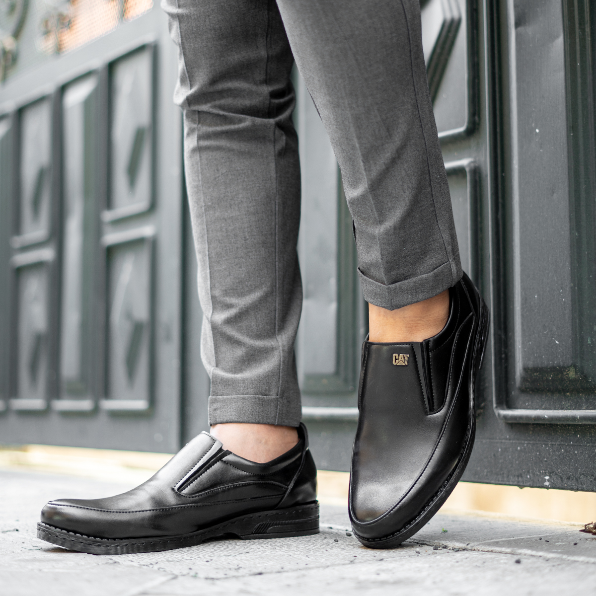کفش مردانه cat مشکی مدل Abit
