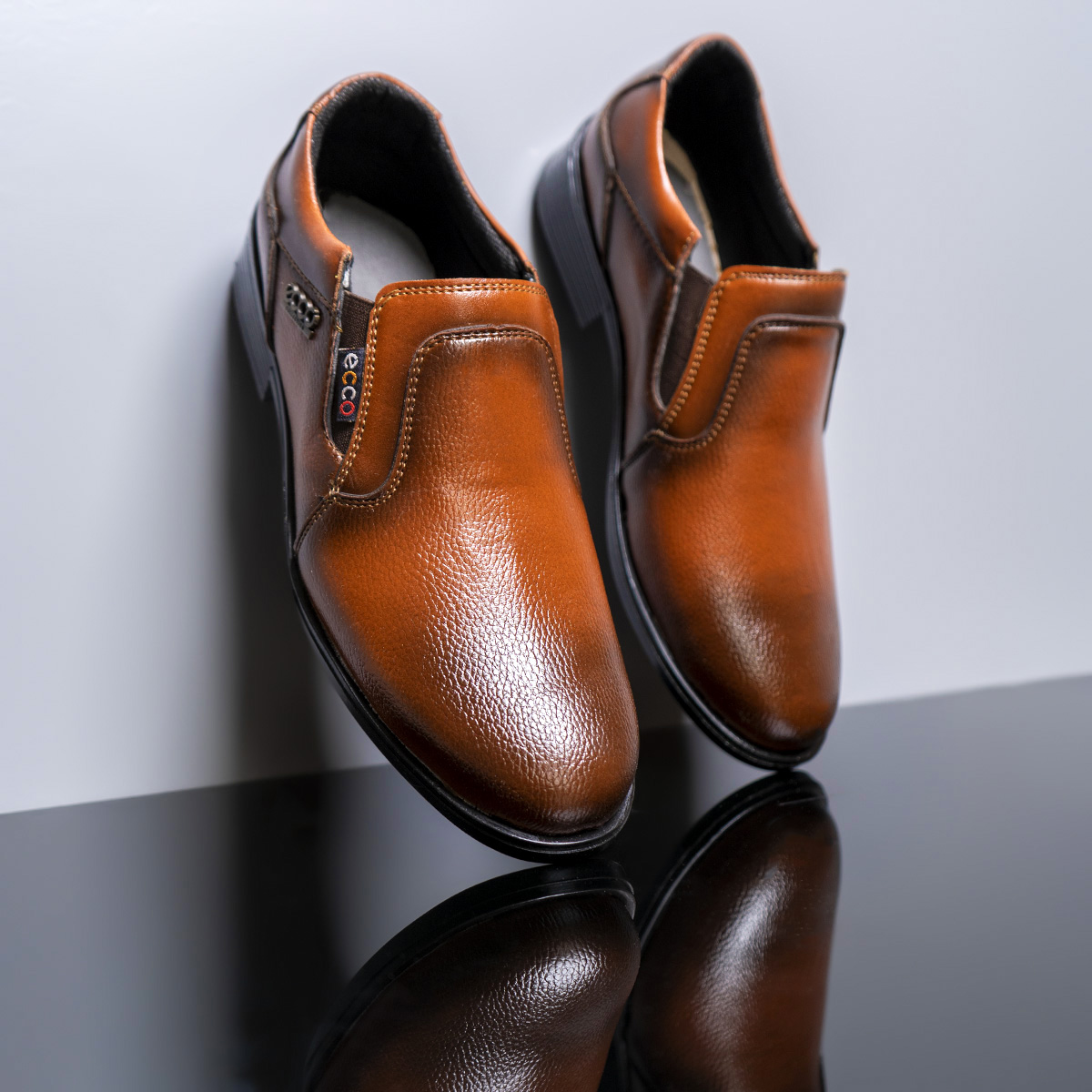 کفش ecco مردانه قهوه ای مدل Kelvin