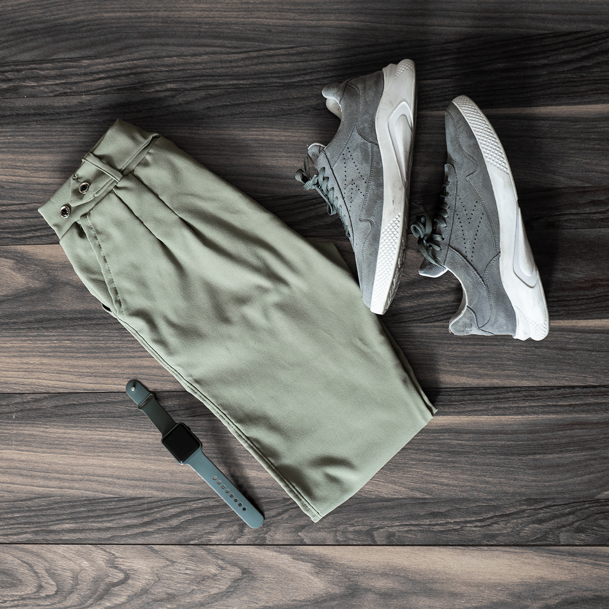 شلوار مردانه سبز مدل Aflak