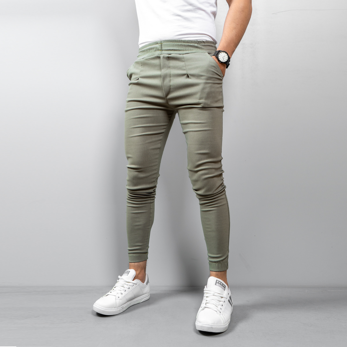 شلوار مردانه مدل ACE رنگ سبز