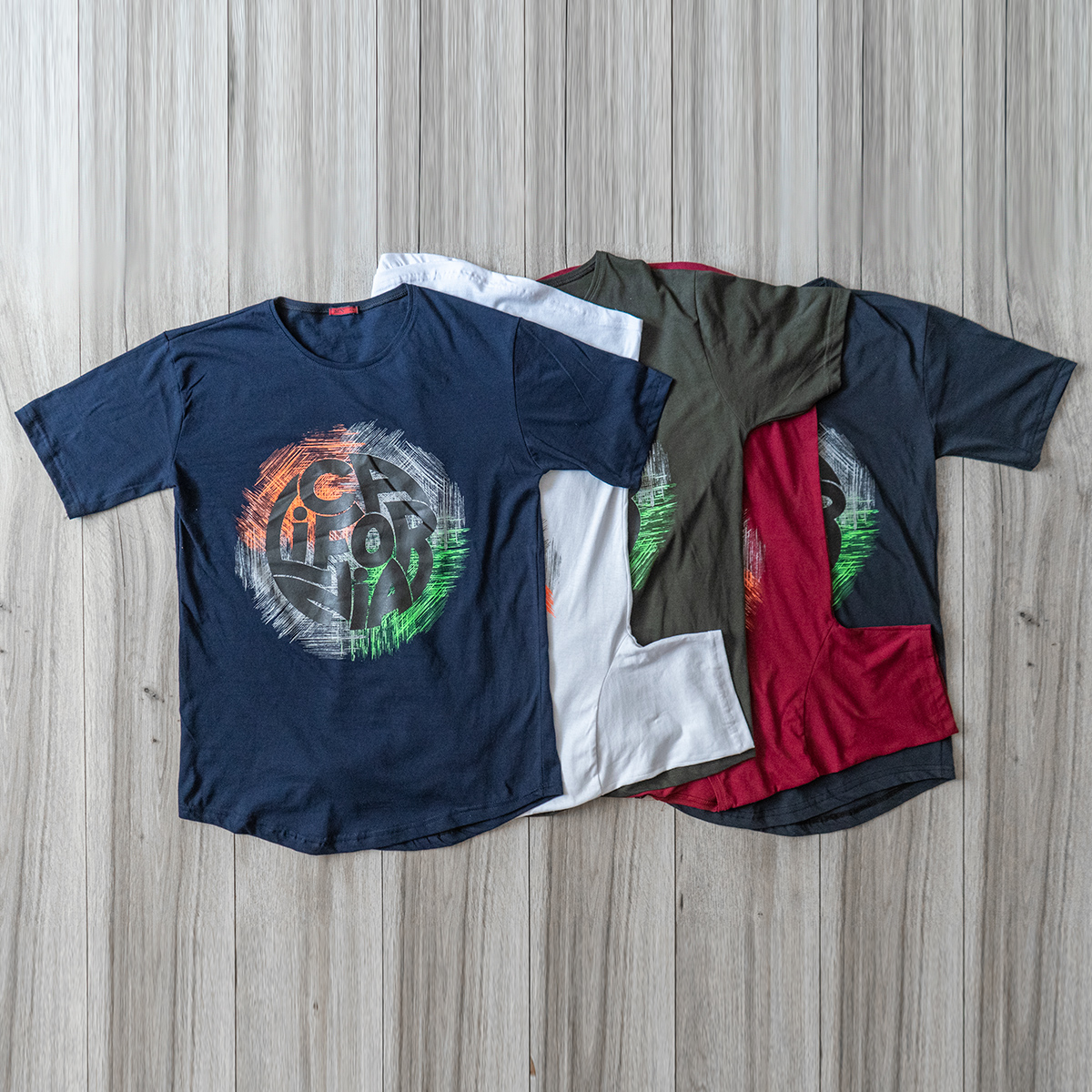 تیشرت مردانه سرمه ای مدل Coda