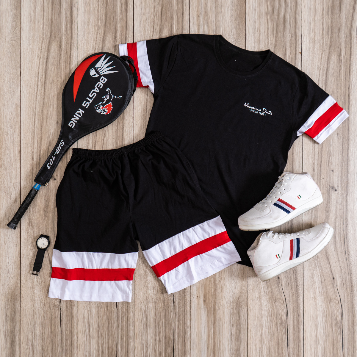 ست تیشرت و شلوارک Massimo Dutti مدل kalender