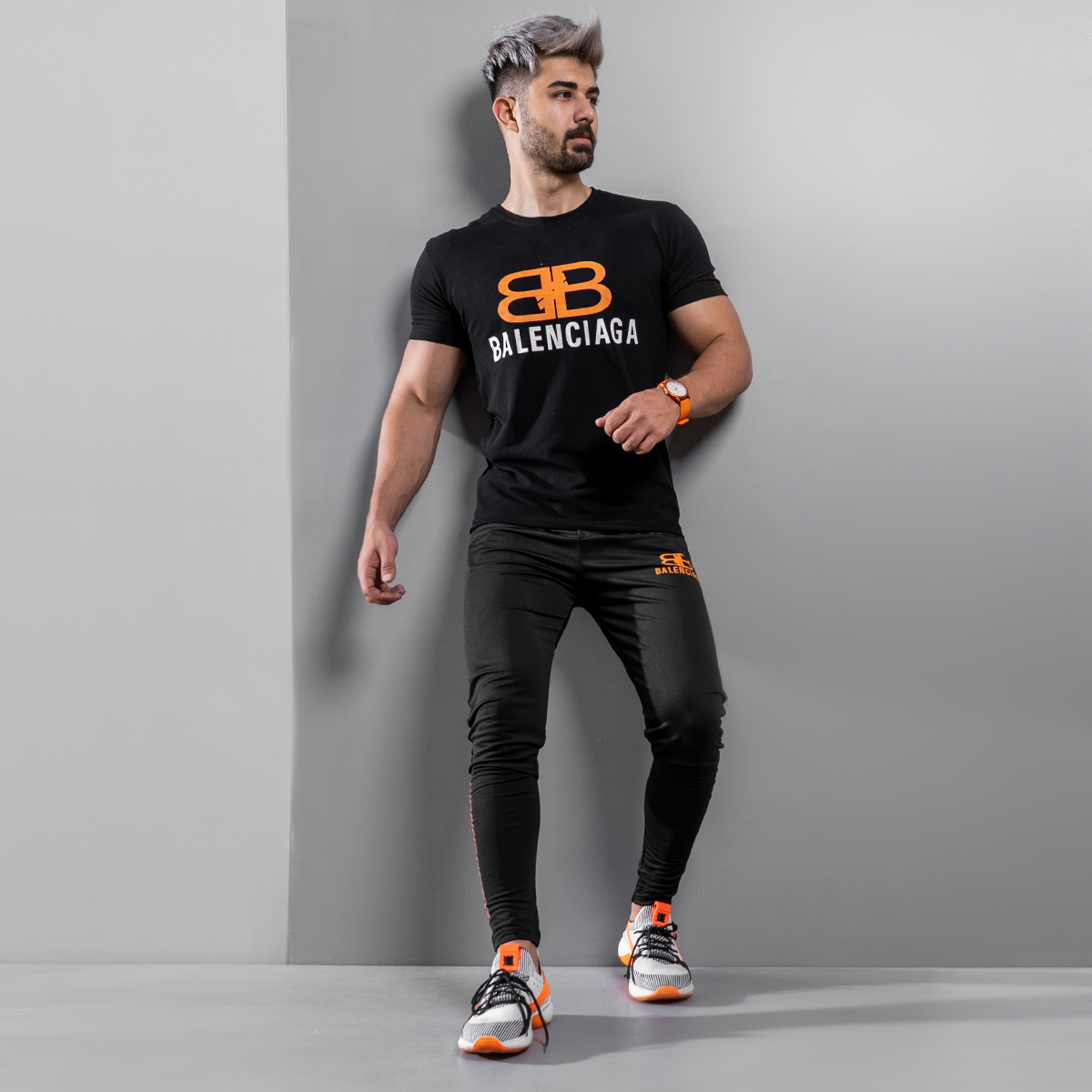 ست تیشرت شلوار Balenciaga مردانه مدل Plank