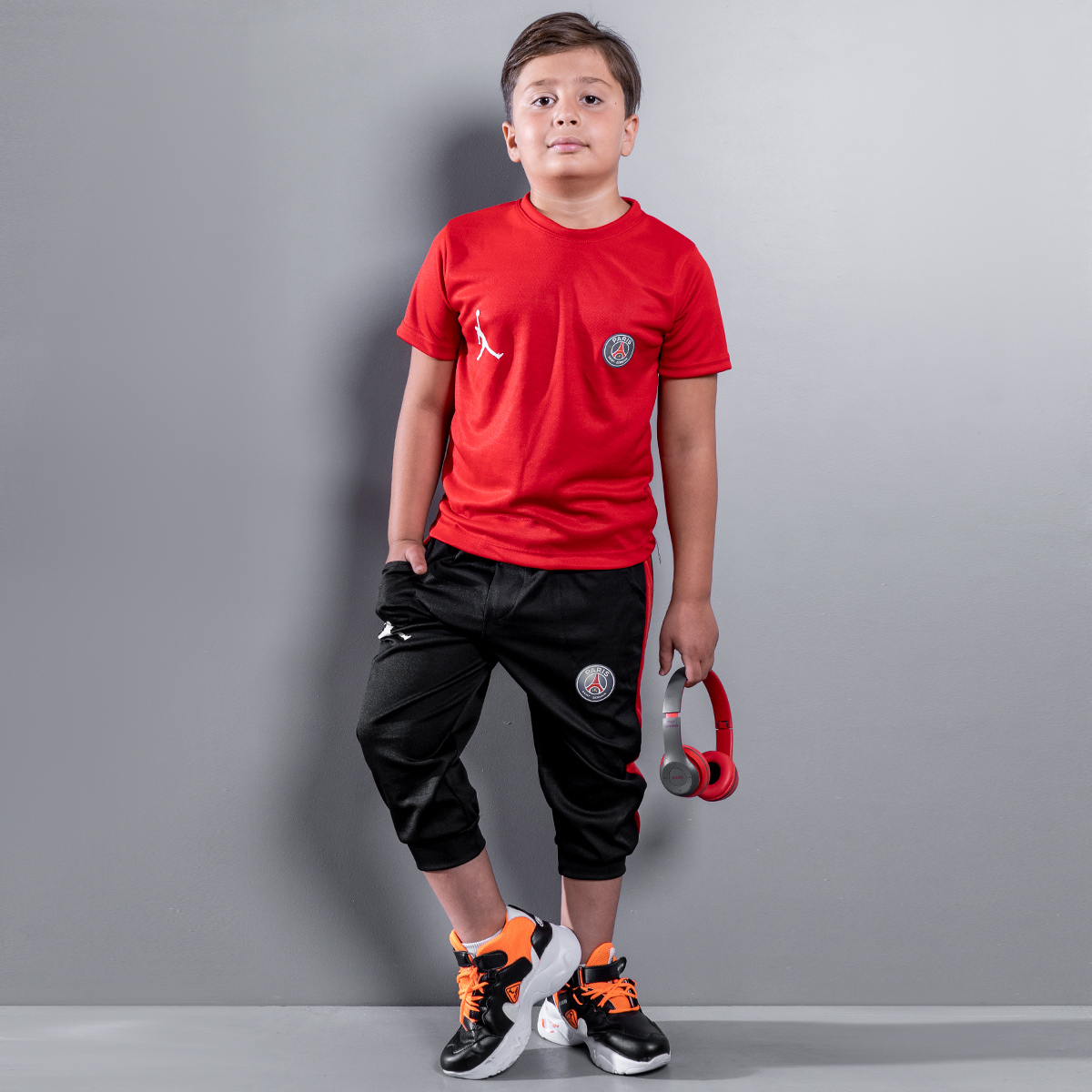 ست بچگانه تیشرت شلوارک پاریس مدل Nevil