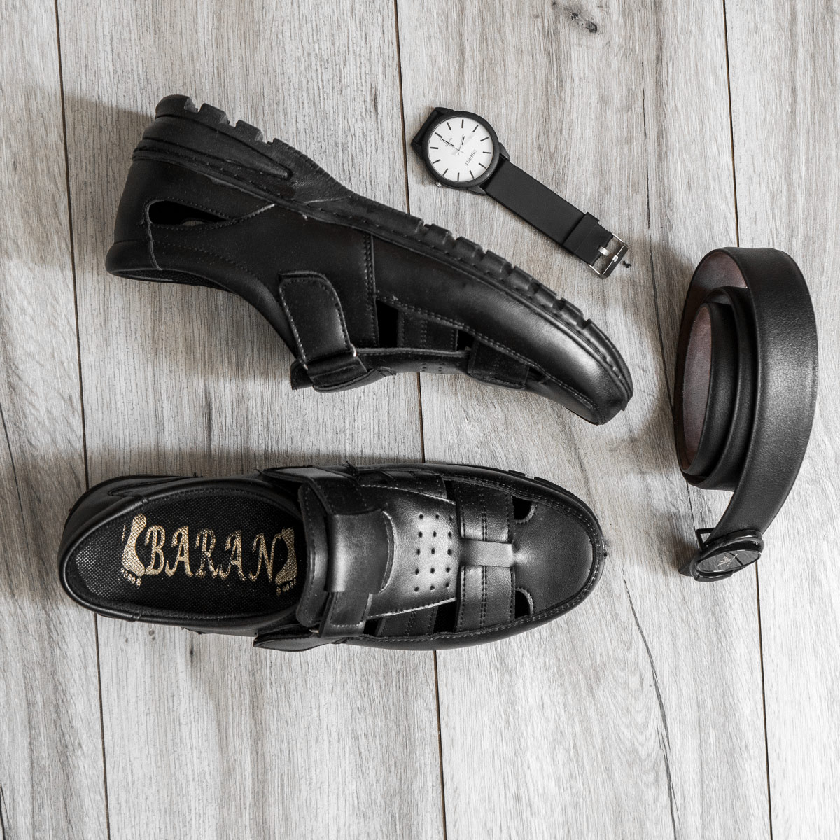 کفش تابستانه مشکی مردانه مدل Boros-