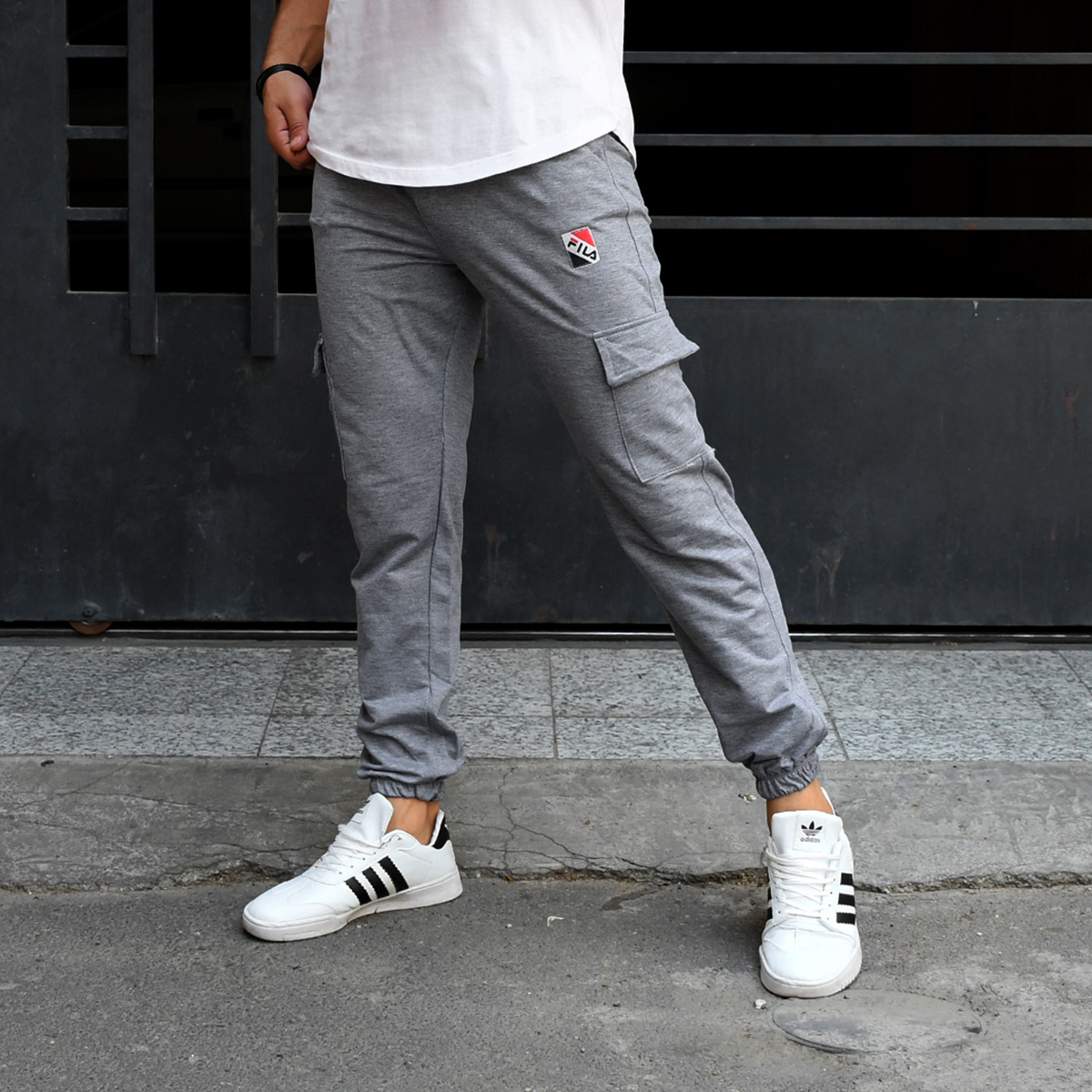 شلوار مردانه طوسی روشن مدل Ramel(T)