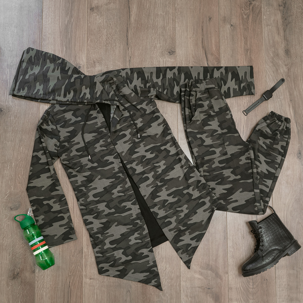 ست شنل شلوار چریکی دخترانه مدلRonia