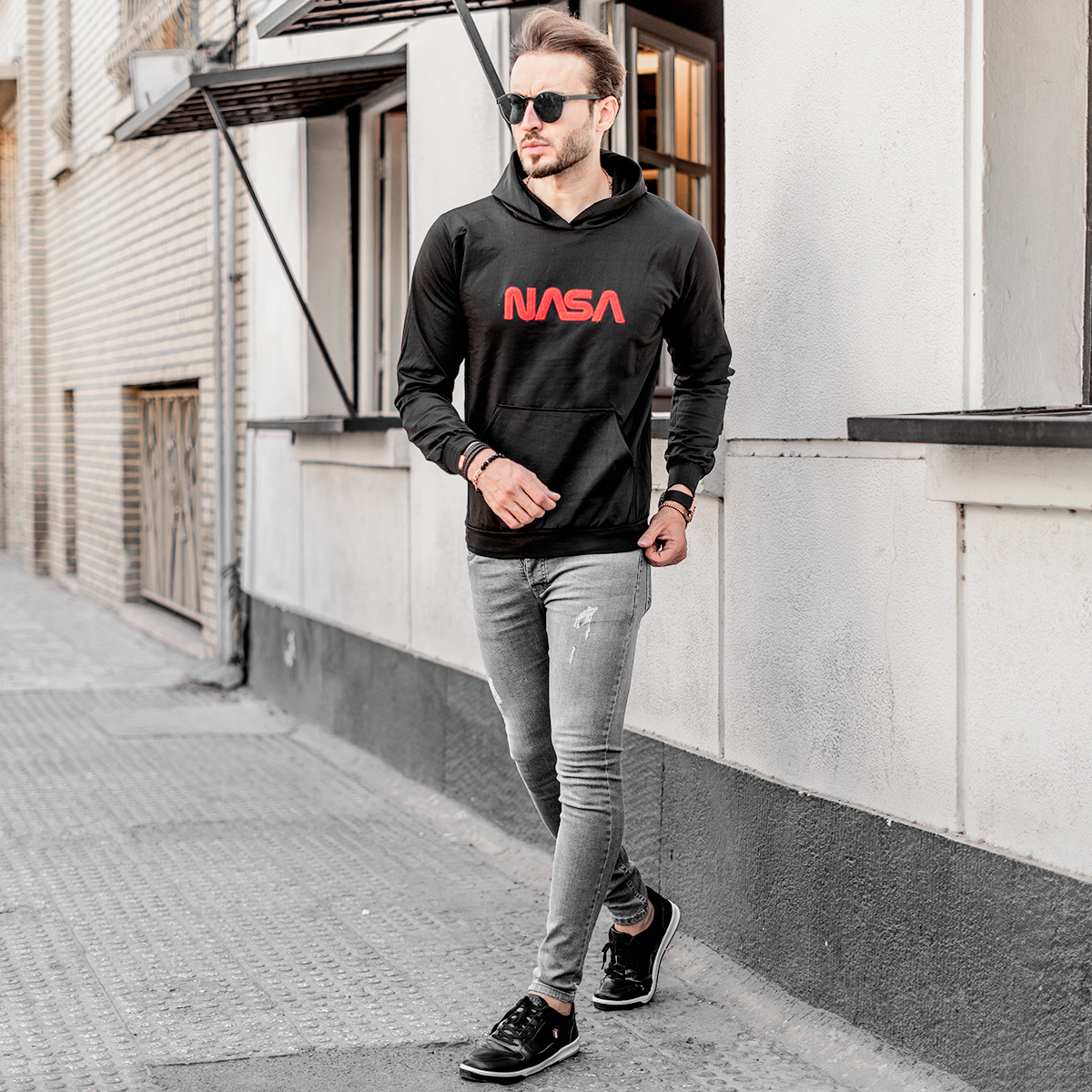 هودی مردانه ناسا مدل Baher