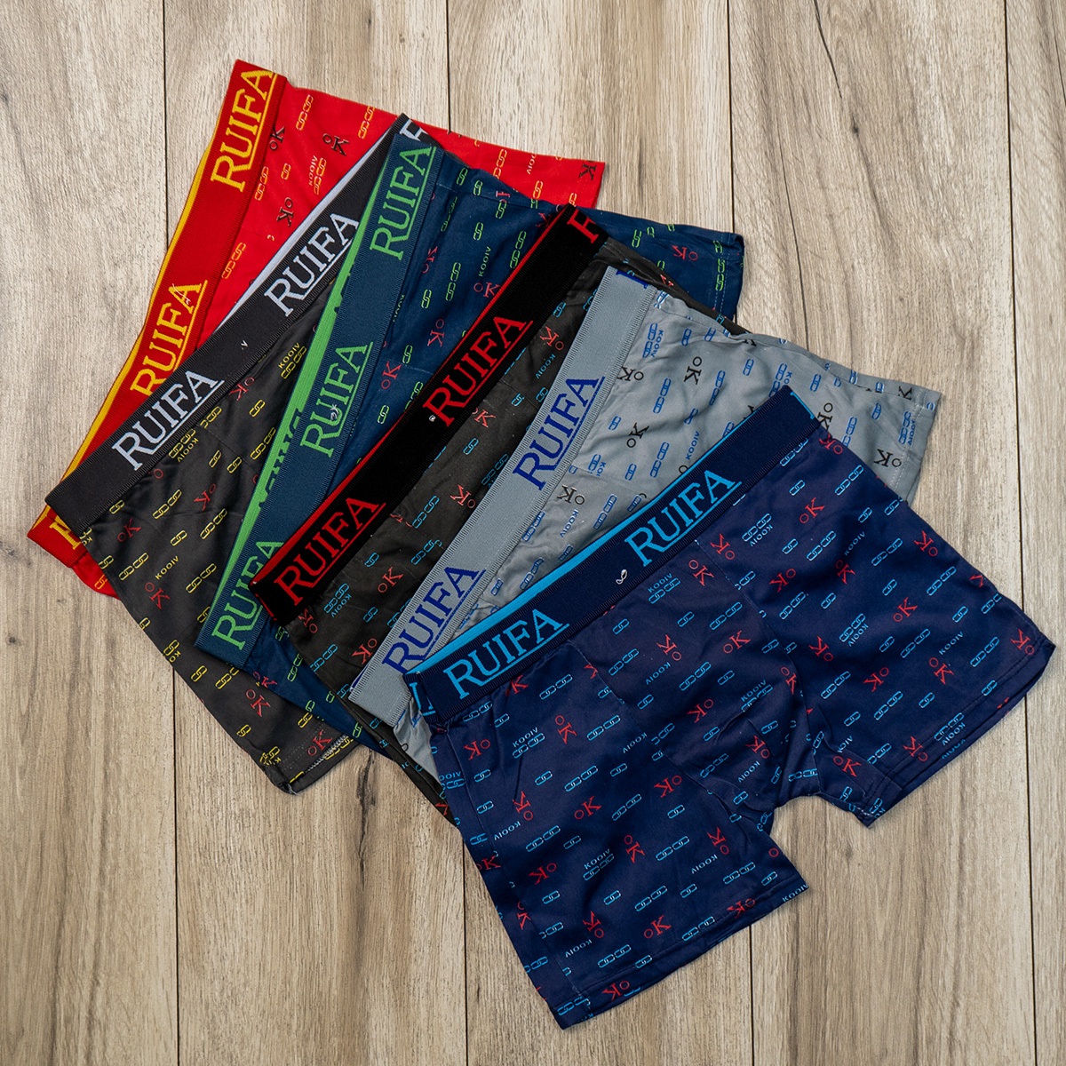 شورت نیم پا مردانه(T) طرح ok مدل S50(T)