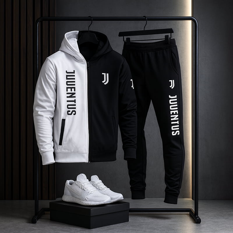 ست سوییشرت شلوار یوونتوس مردانه مدل TOPAN