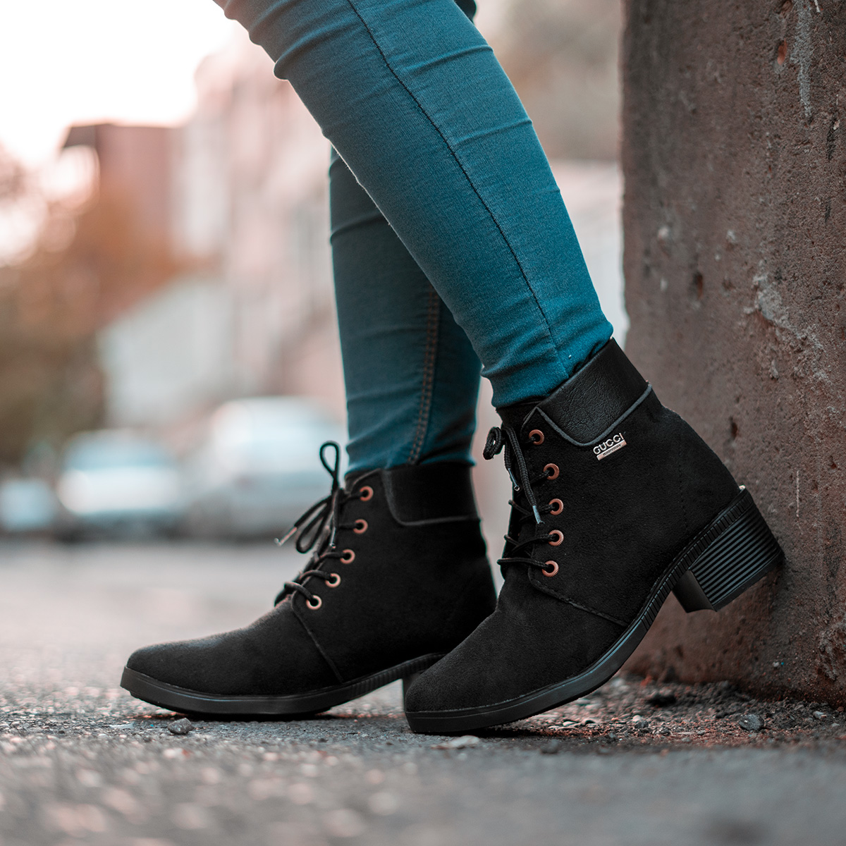 نیم بوت دخترانه مشکی مدل Diana