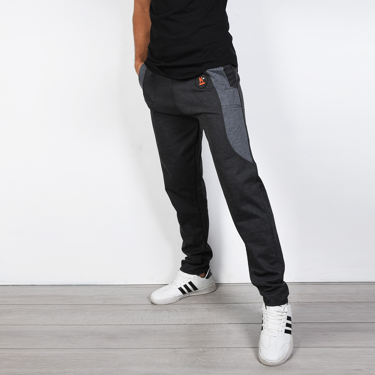 شلوار اسلش مردانه(T) دو رنگ ذغالی طوسی مدل K75