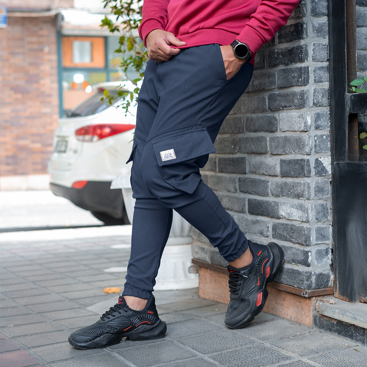 شلوار اسلش Potin سرمه ای