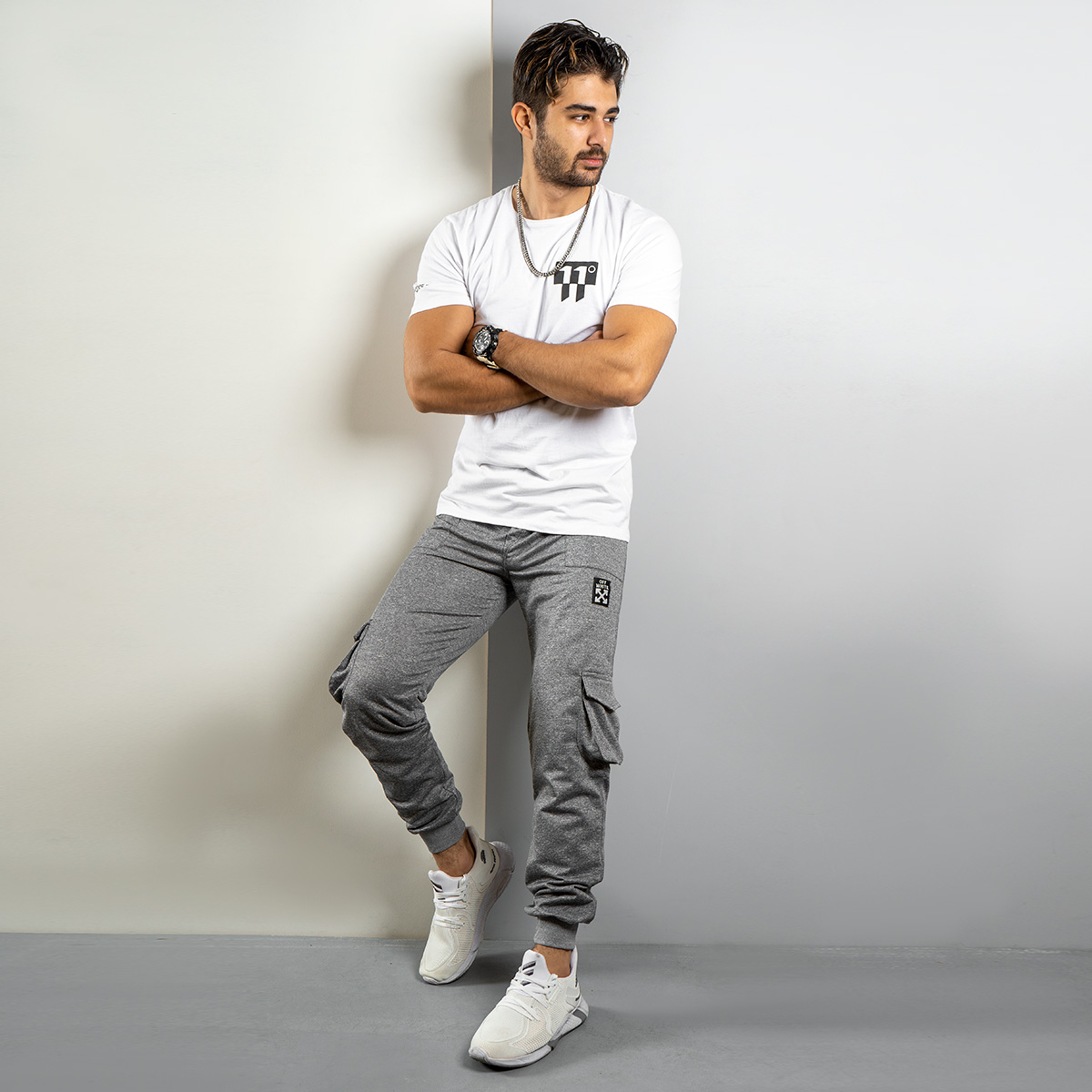 شلوار اسلش طوسی (T) مردانه مدلPSR