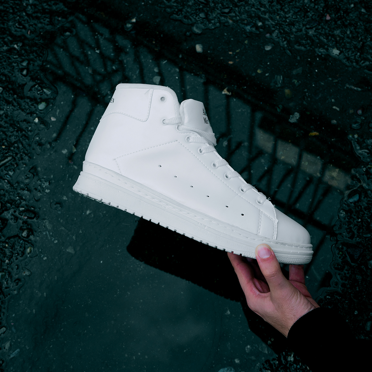 کفش مردانه ساقدار سفید مدل Makoin