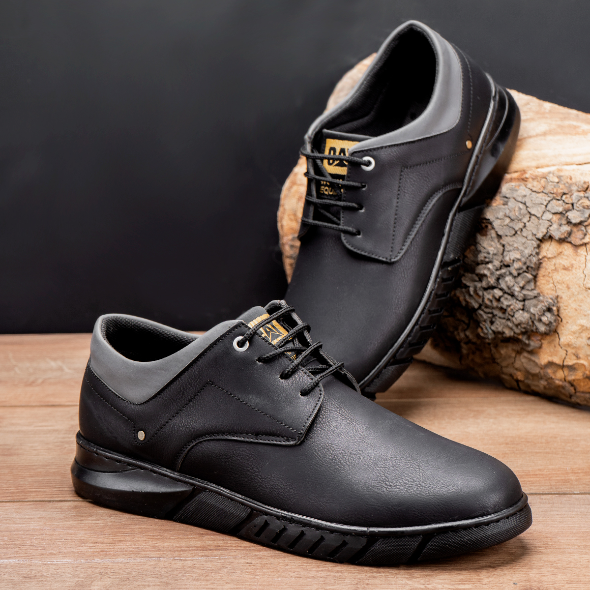 کفش تخت مردانه مشکی مدل barito