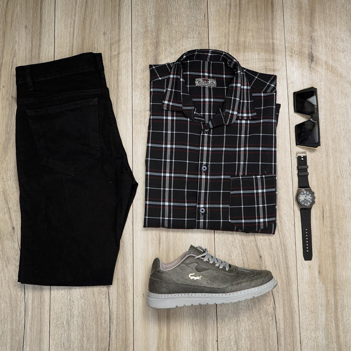 پیراهن مردانه چهارخانه مدل toshak