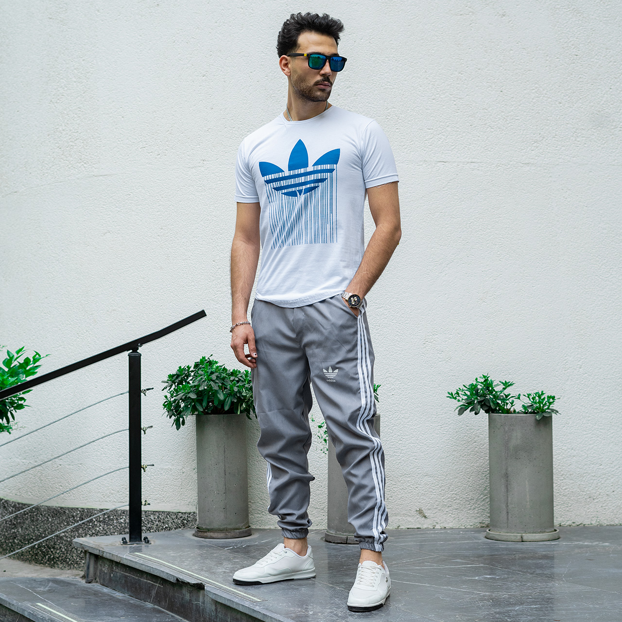شلوار اسلش Adidas مردانه طوسی مدلNEMO