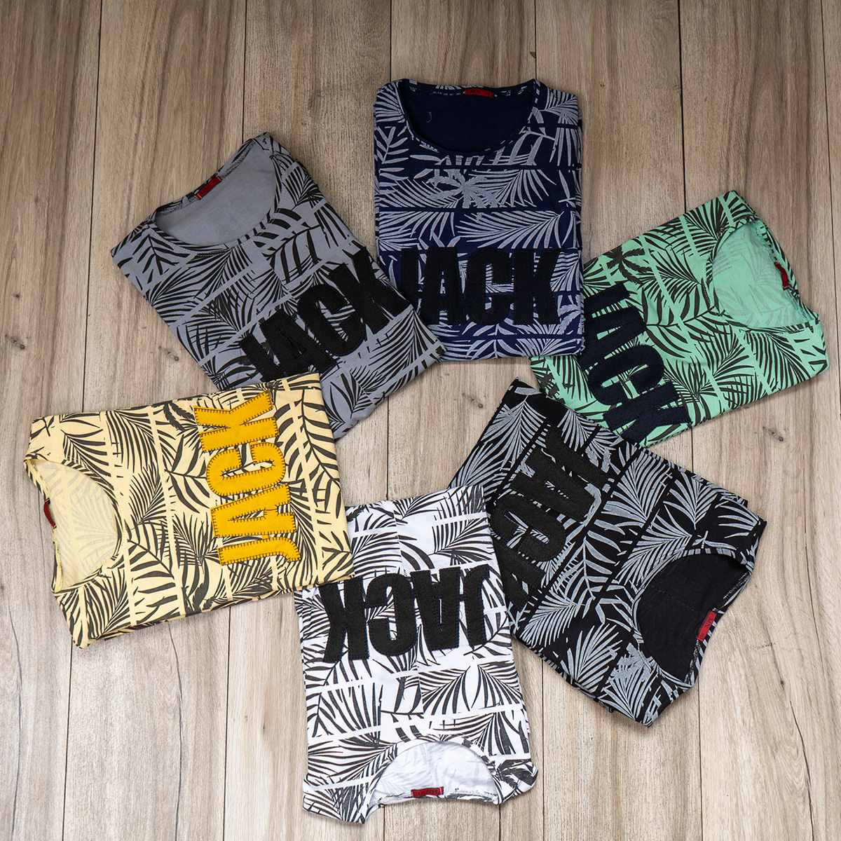 تیشرت مردانه سرمه ای مدل Jack