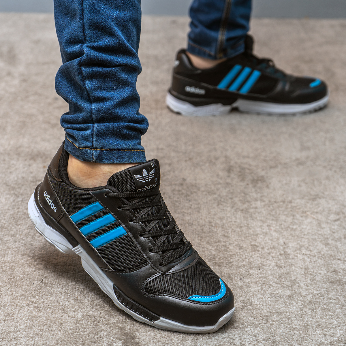 کفش ورزشی مشکی آبی مردانه مدل Farkhan