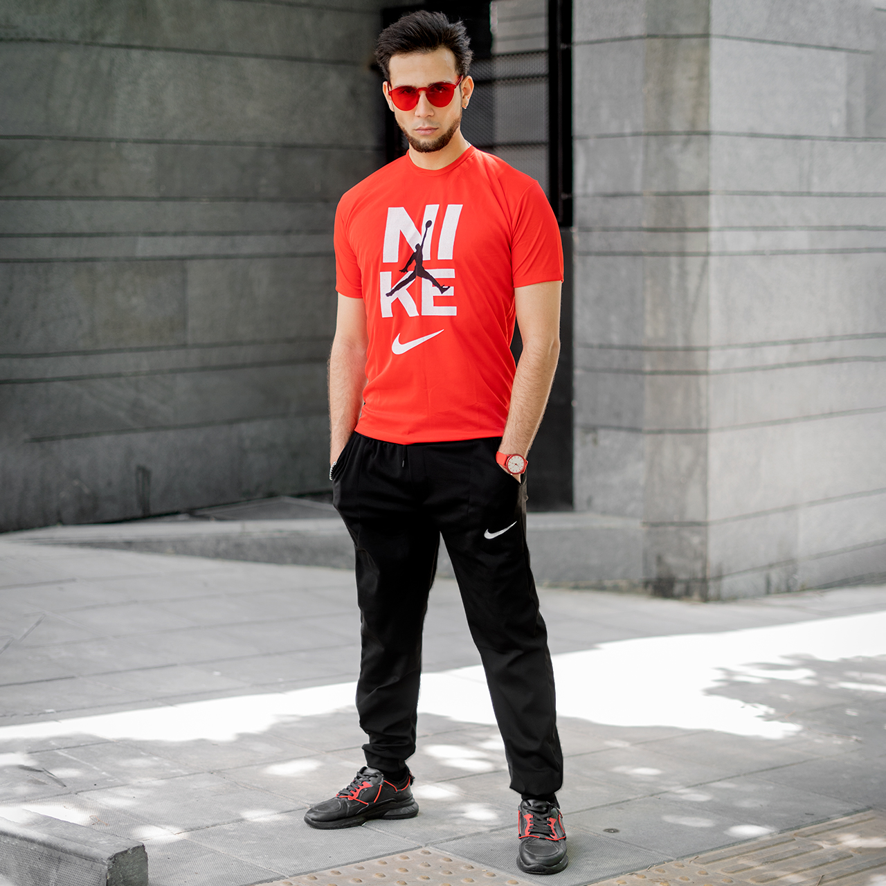 ست تیشرت شلوار نایک جردن مردانه مدل NJ22