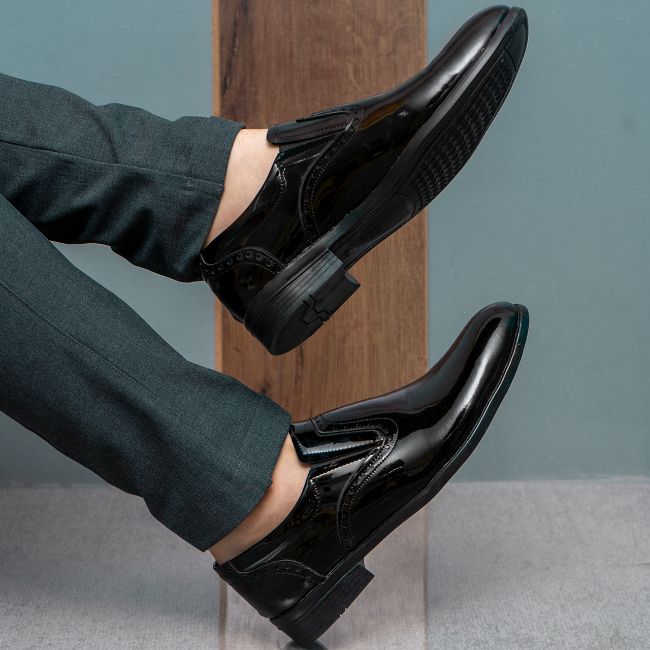 کفش رسمی ورنی مردانه مدل limbo