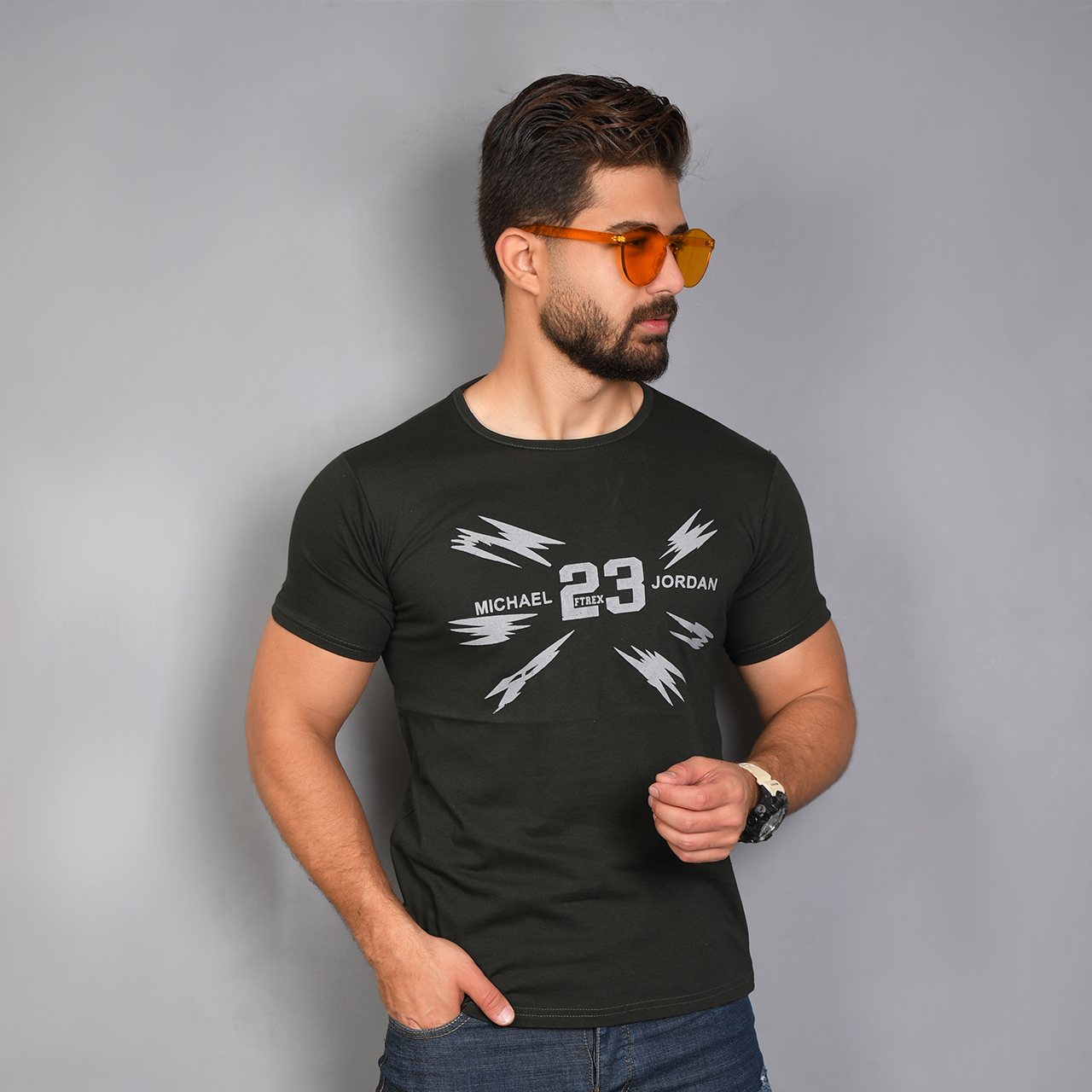 تیشرت مردانه (T) سبز مدل 23