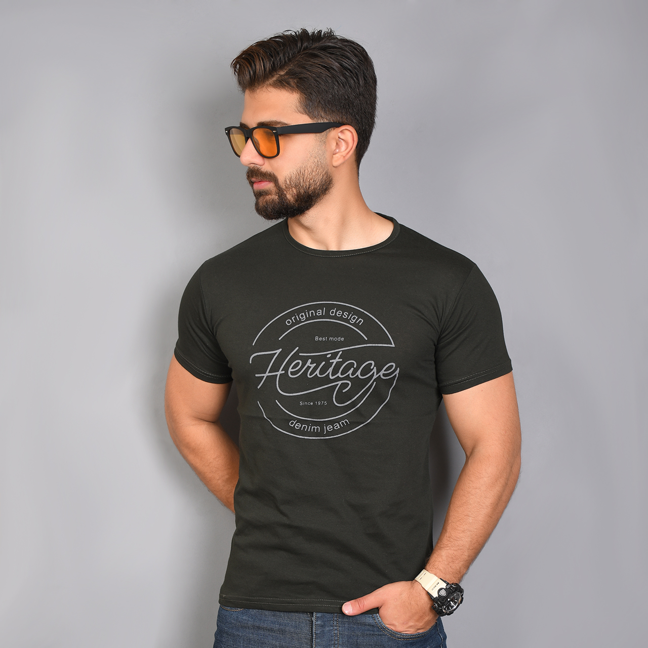 تیشرت مردانه(T) سبزمدل best mode