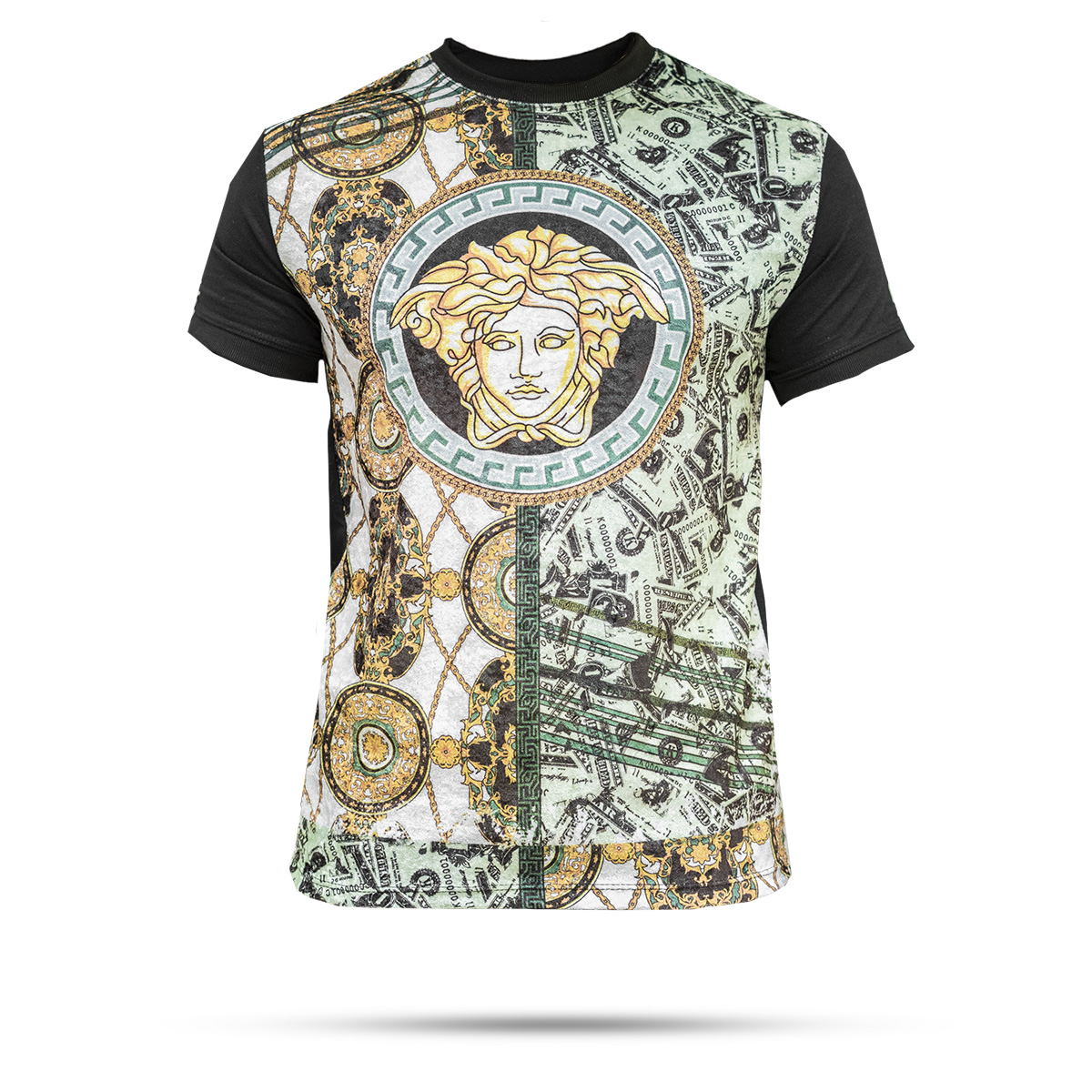 تیشرت مخمل ورساچه مردانه مدلL107