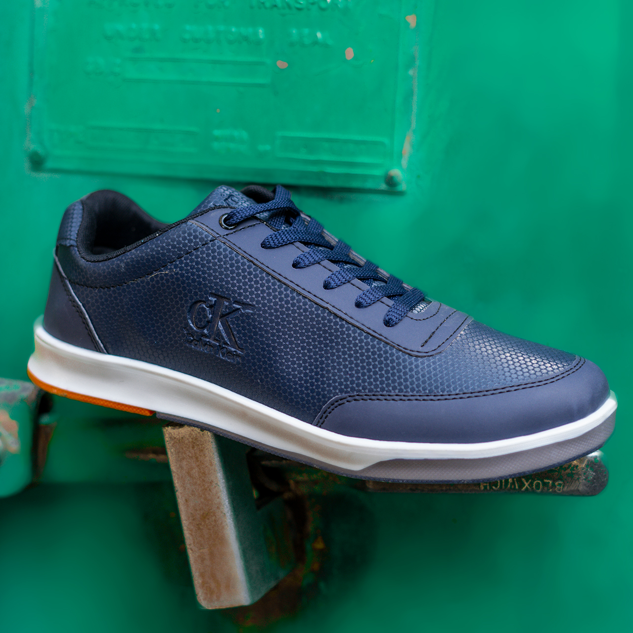 کفش تخت سرمه ای مردانه CK مدل sevil