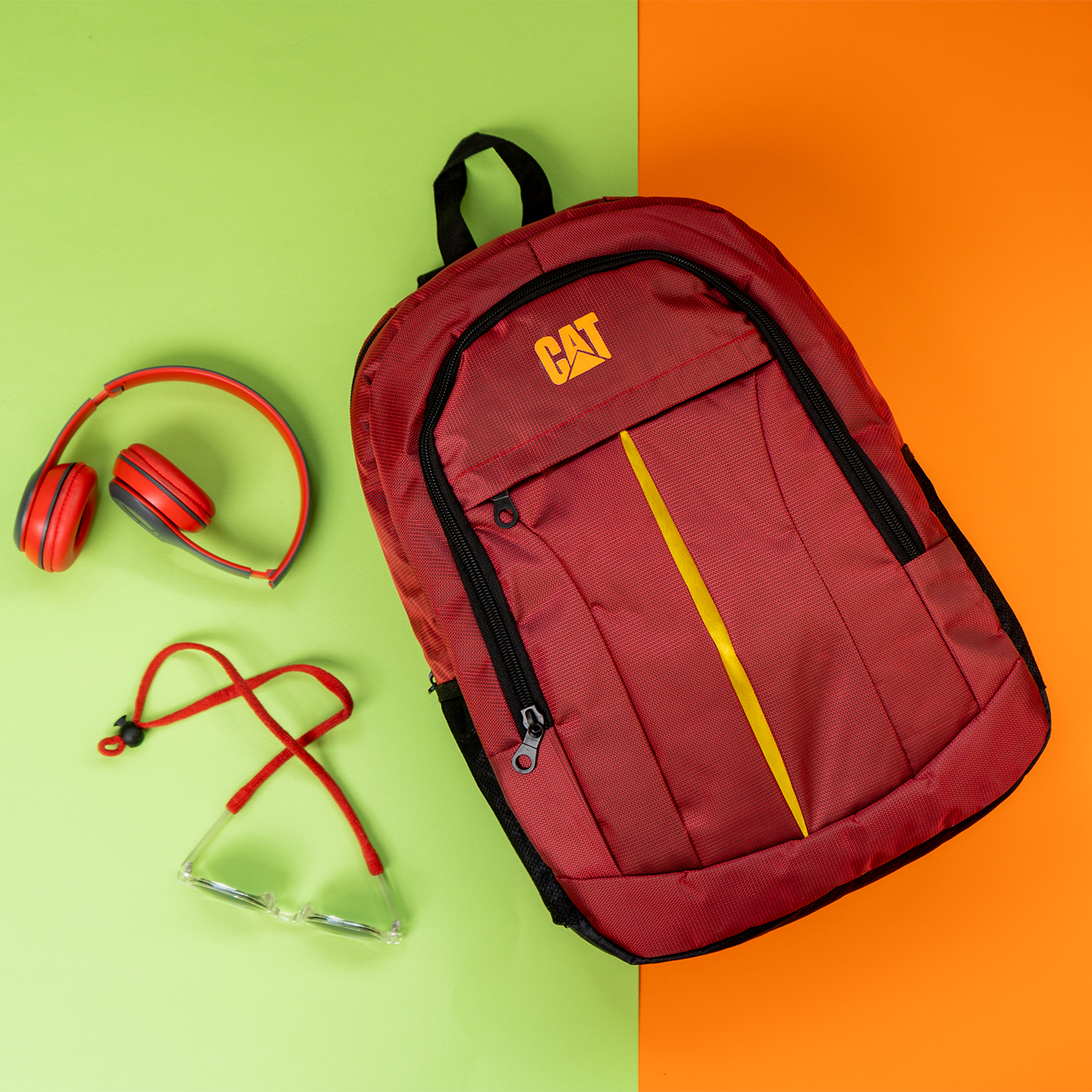 کوله پشتی قرمز CAT مدل Maham
