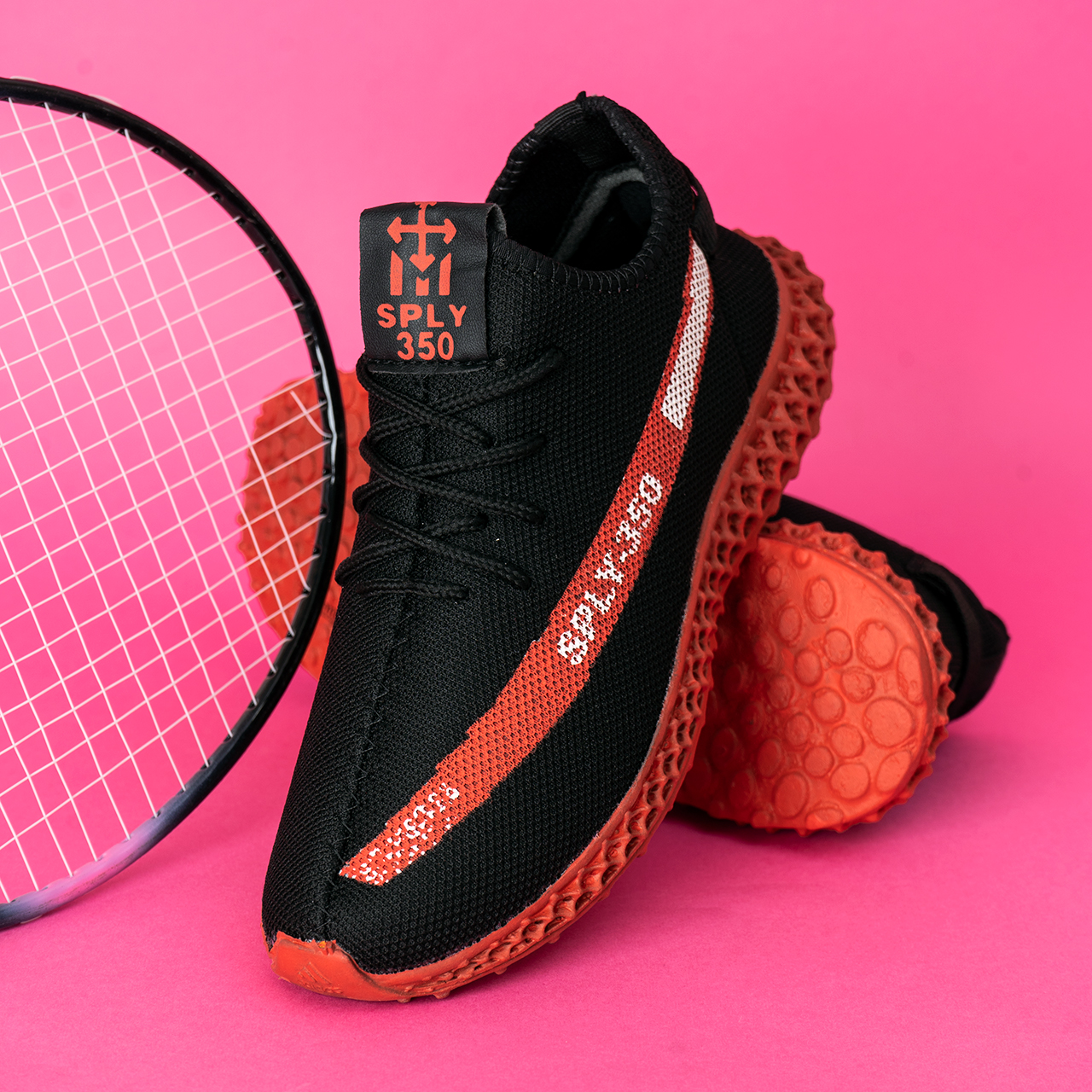 کفش ورزشی SPLY350 مشکی قرمز زنانه مدلYogi