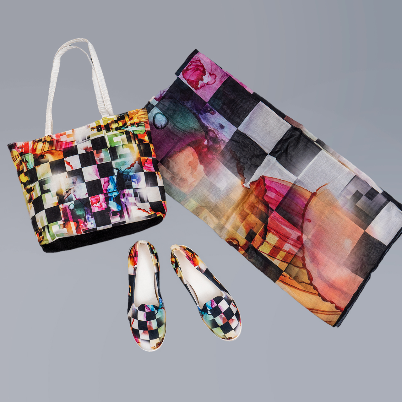 ست کیف و کفش و روسری دخترانه مدل X20