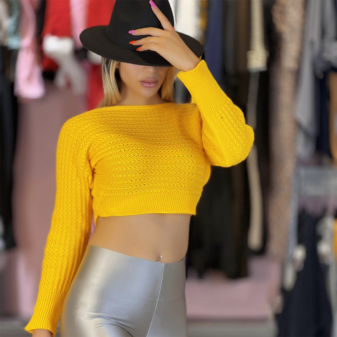 نیم تنه دخترانه زرد مدل Bita