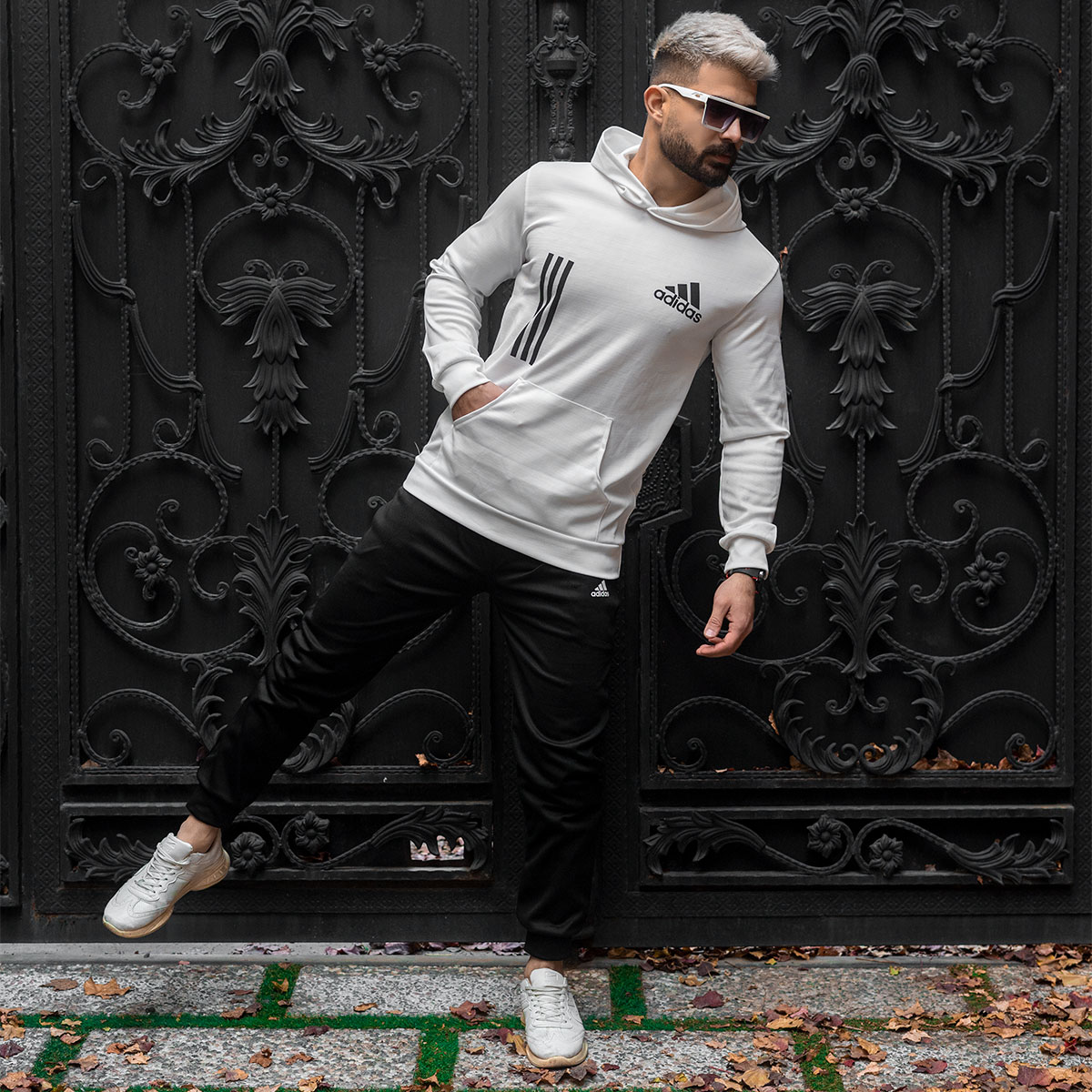 ست هودی شلوار Adidas مردانه مدل gostav