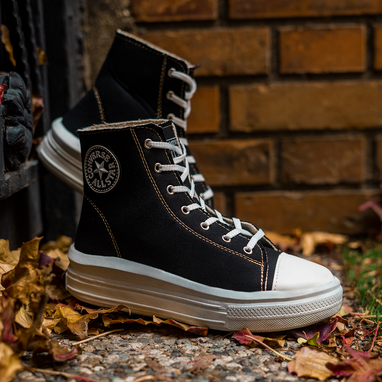 کفش ورزشی ساقدار مشکی All Star زنانه مدل Vensa