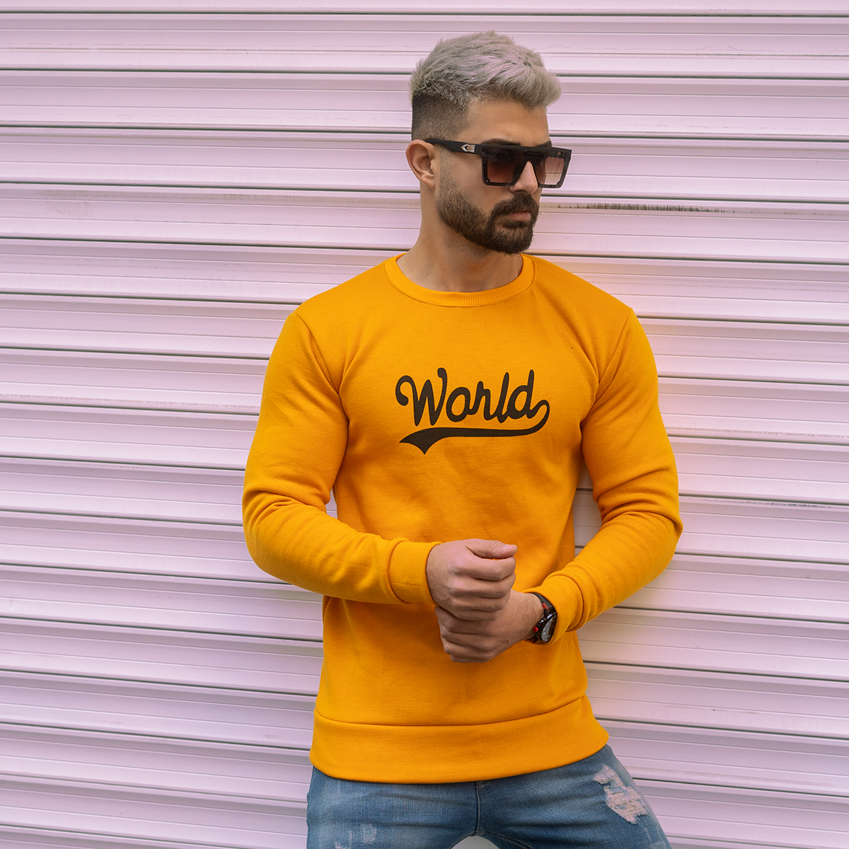 دورس مردانه خردلی مدل World