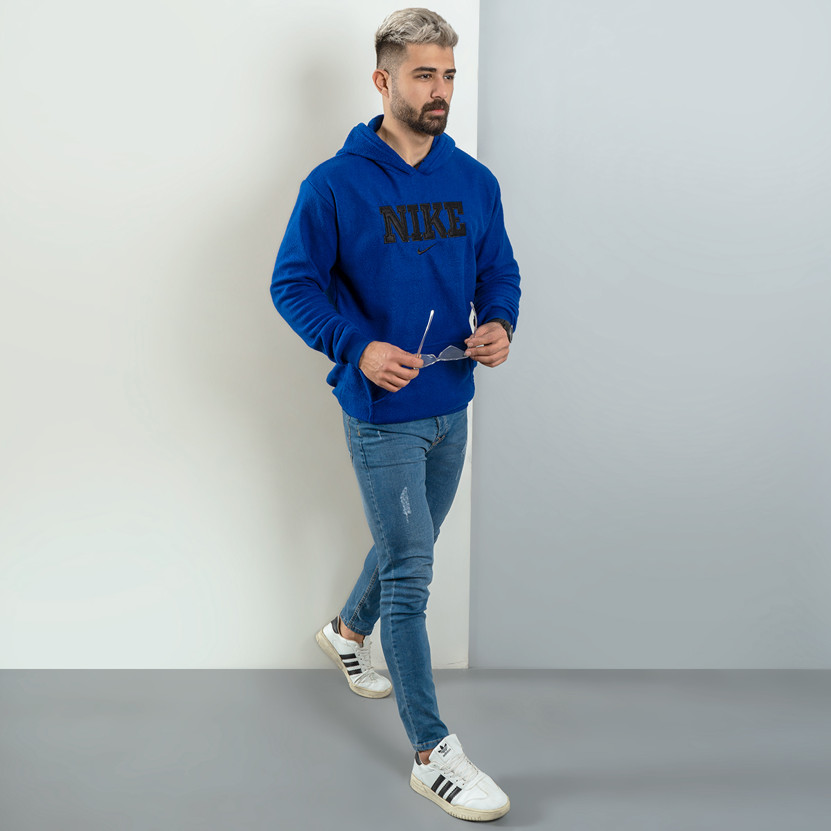 هودی نایک ( مشکی) آبی مردانه مدل Rator