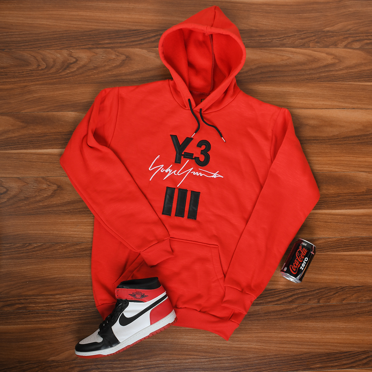 هودی مردانه Y-3 قرمز مدل Eric