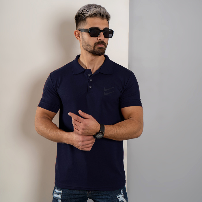 تیشرت مردانه نایک سرمه ای مدل LOMA