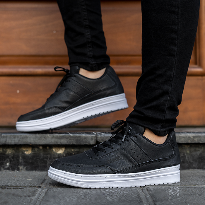 کفش تخت مردانه مشکی مدل selin