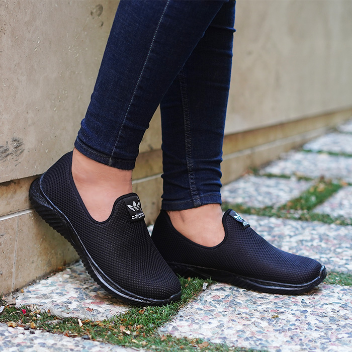 کفش ورزشی مردانه مشکی زیره مشکی مدل chabok