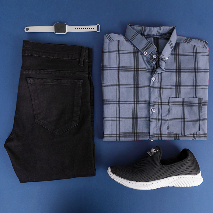 پیراهن مردانه طوسی روشن مدل Tanpoosh