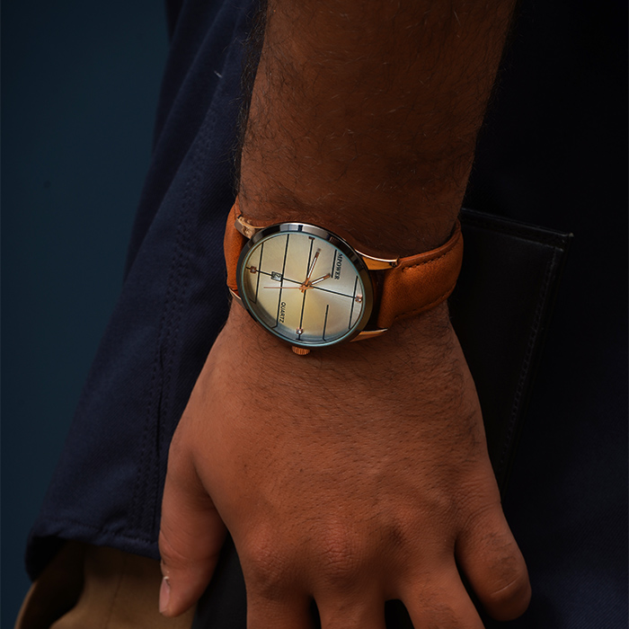 ساعت مچی عسلی empower مدل Quartz