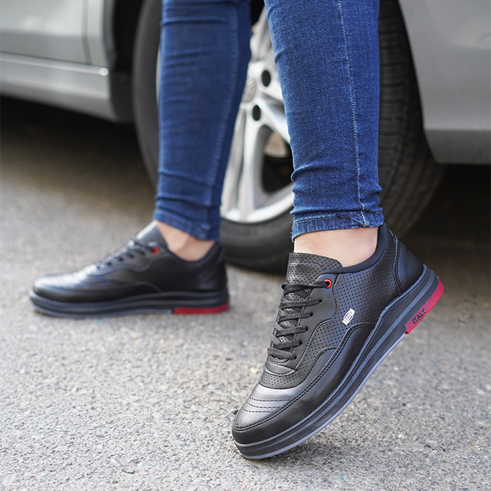 کفش تخت مشکی مردانه مدل Italy